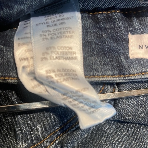 NWT Good American Good legs dark wash Blue 265 stretch trendy skinny jean 00 - Picture 4 of 4